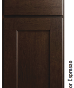 Espresso shaker kitchen and bathroom cabinetry
