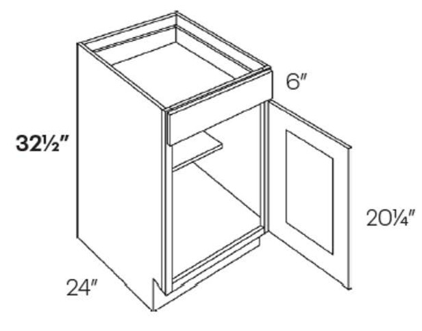 Base Cabinet Single Door Handicap Accessible
