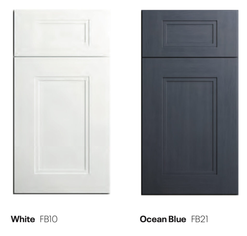 Cabinet doors blue