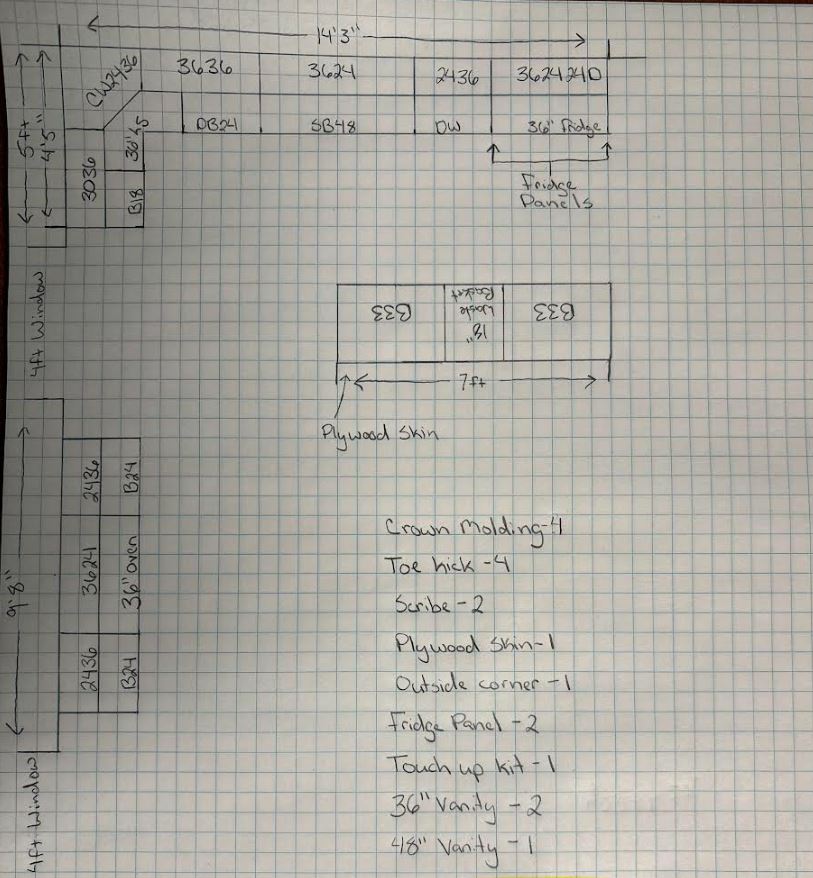 kitchen cabinet drawing