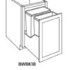 Full Height Waste Basket Cabinet