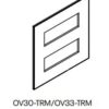Oven cabinet trim