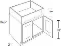 Double Door Farm Sink Base Cabinet
