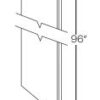 Cabinet refrigerator side panel