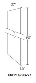 Cabinet refrigerator side panel