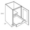 1 Door Full Height Base w 1 Pull Out Shelf