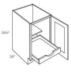 1 Door Full Height Base w 1 Pull Out Shelf