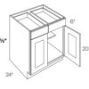 2 Door Base Cabinet Handicap Accessible