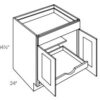 2 Door Base Cabinet w 1 Pull Out Shelf