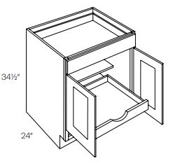 2 Door Base Cabinet w 1 Pull Out Shelf