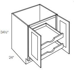 2 Door Full Height Base Cabinet w 2 Pull Out Shelfs