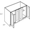 Base Cabinet 4 doors Full Height