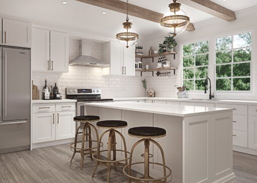 LUXOR WHITE CONTEMPORARY WOOD HOOD 36" L10-HC36 - Image 4