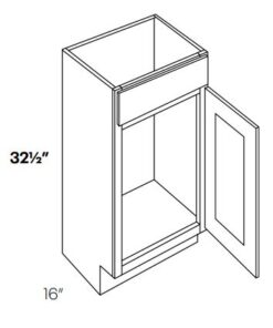 16in Deep Vanity Cabinet Handicap Accessible