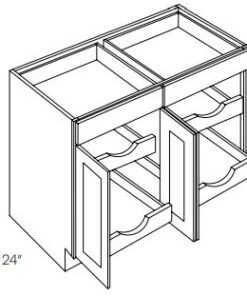 2 Drawer 4 Door Base Cabinet W-4 POS