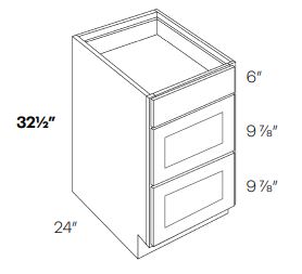 handicap accessible drawer base cabinet