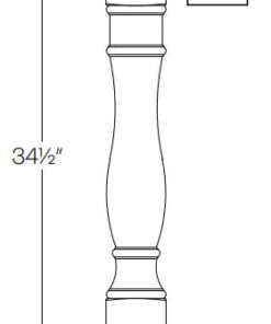 Decorative cabinet post