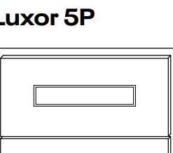 LUXOR SMOKY GREY - DRAWER FRONT FOR (DF-DB12B-HA) L02-DF-DB12B-HA-5P