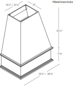 Sloped Wood Hood Vent