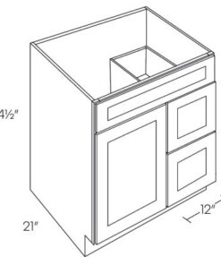 Vanity Base Cabinet With Drawers And 5 Panel Front