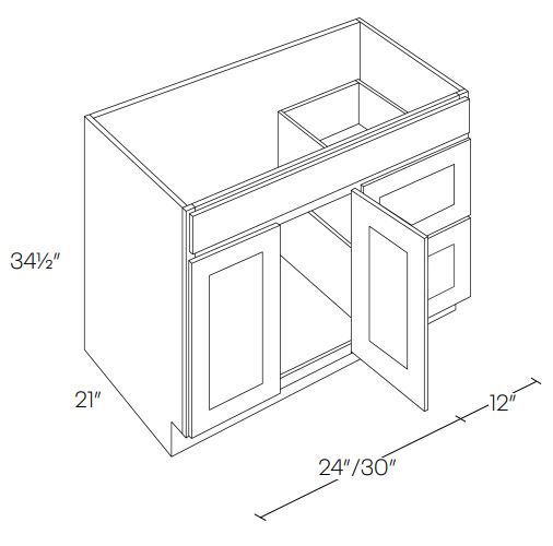 Vanity Base Cabinet With Drawers