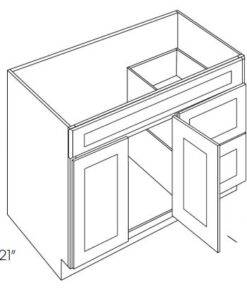 Vanity Base With Drawers And 5 Panel Front